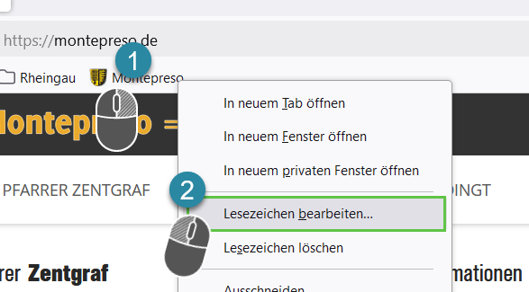 Lesezeichen umbenennen lesezeichen bearbeiten